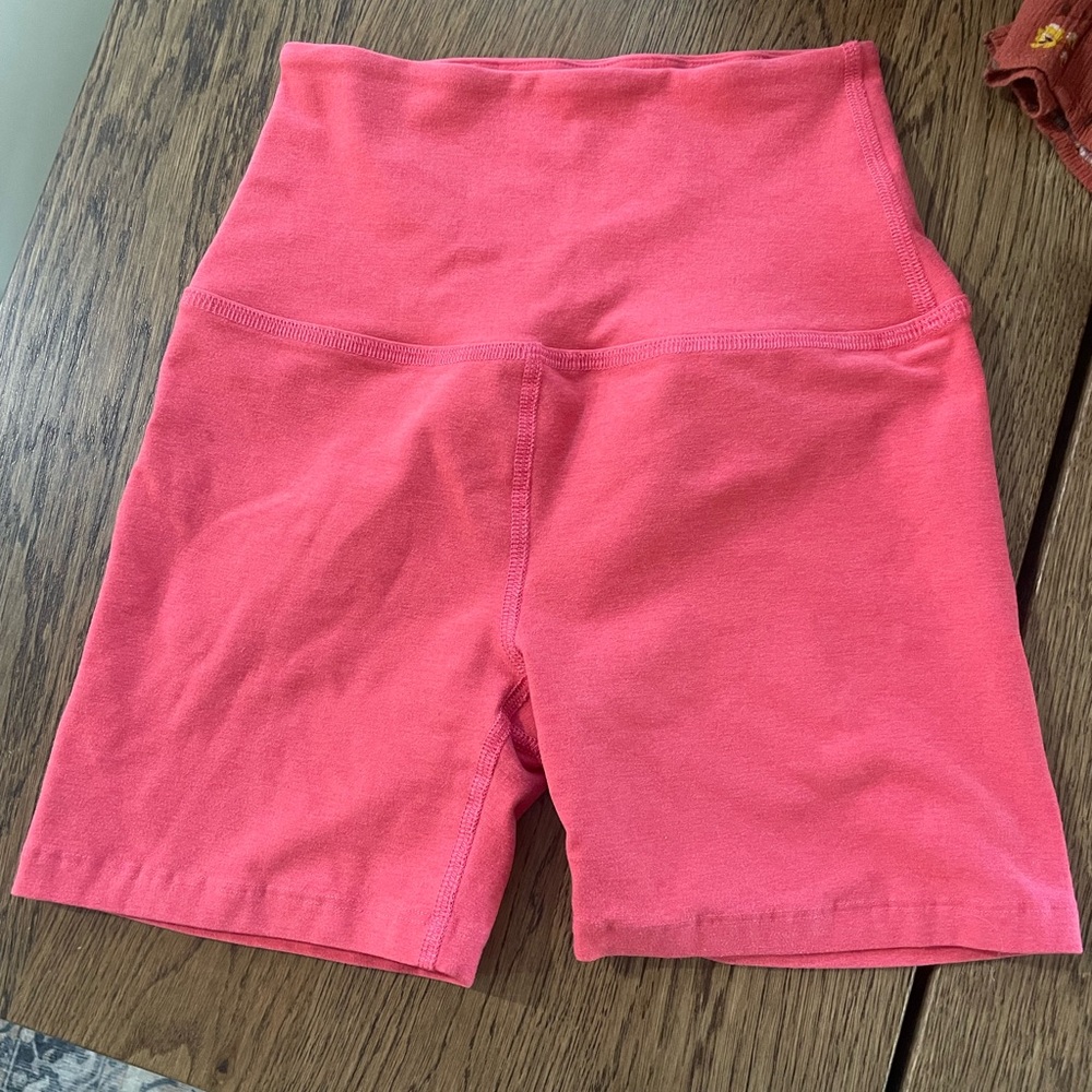 Beyond Yoga High-Waisted Pink Shorts